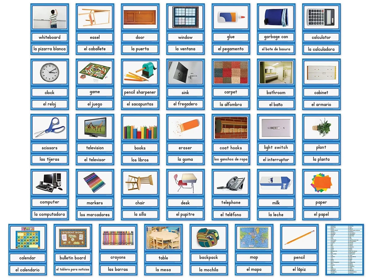 Spanish and English Classroom Labels - US 2367
