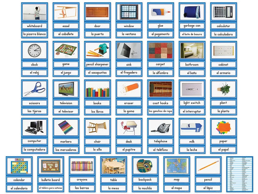 Spanish and English Classroom Labels - US 2367
