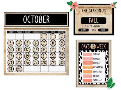Simply Safari Calendar Bulletin Board Set - US 4089