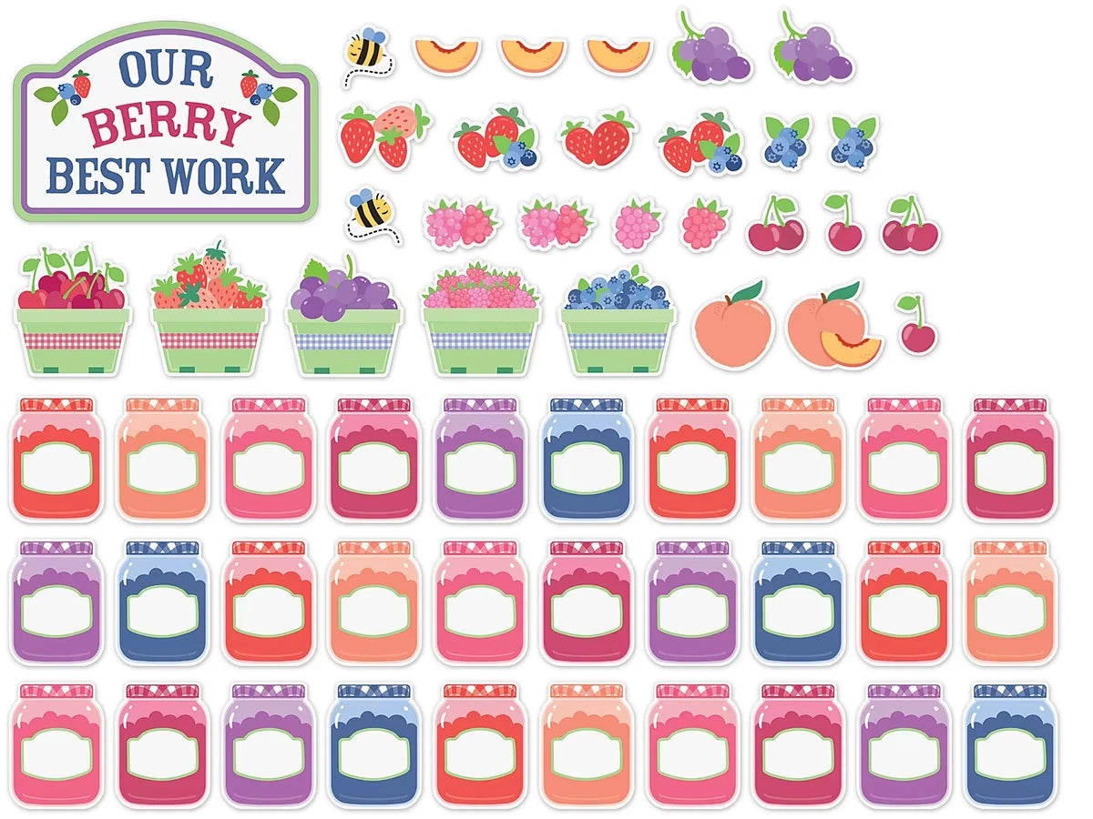 Farmers Market Berry Best Bulletin Board Set - US 7476