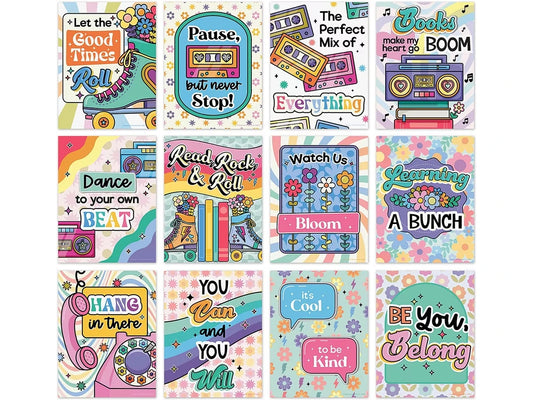 Retro Remix Groovy Motivational Mini Poster Pack - US 1390