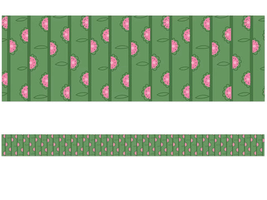 Fairy Tale Forest Flowers Border - US 6186