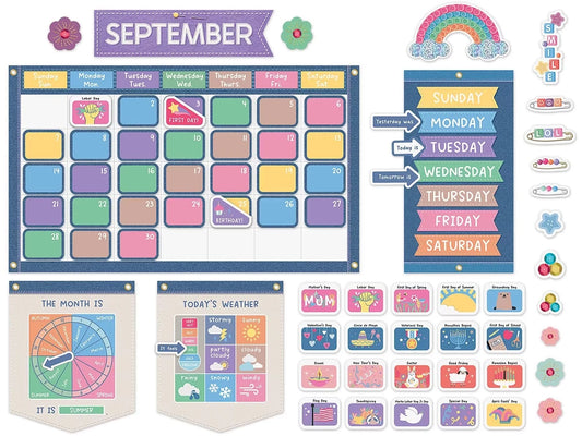 Crafty and Cool Calendar Bulletin Board Set - US 1119