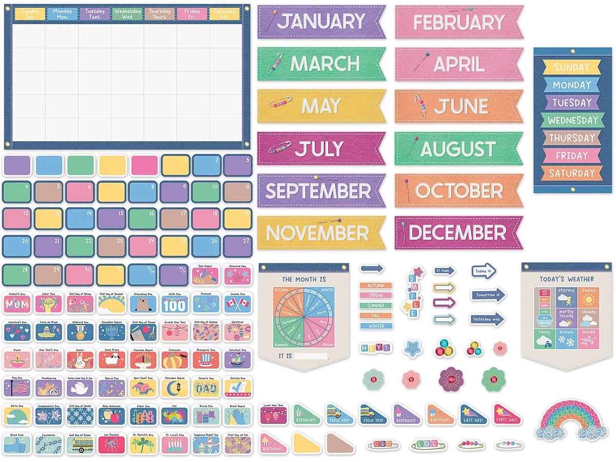 Crafty and Cool Calendar Bulletin Board Set - US 1119