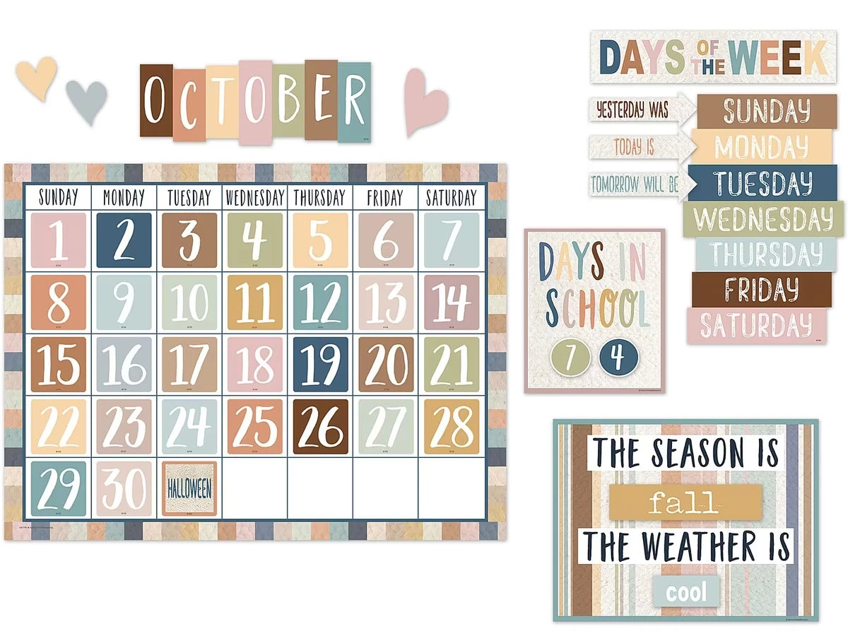 Everyone Is Welcome Calendar Bulletin Board Set - US 9845