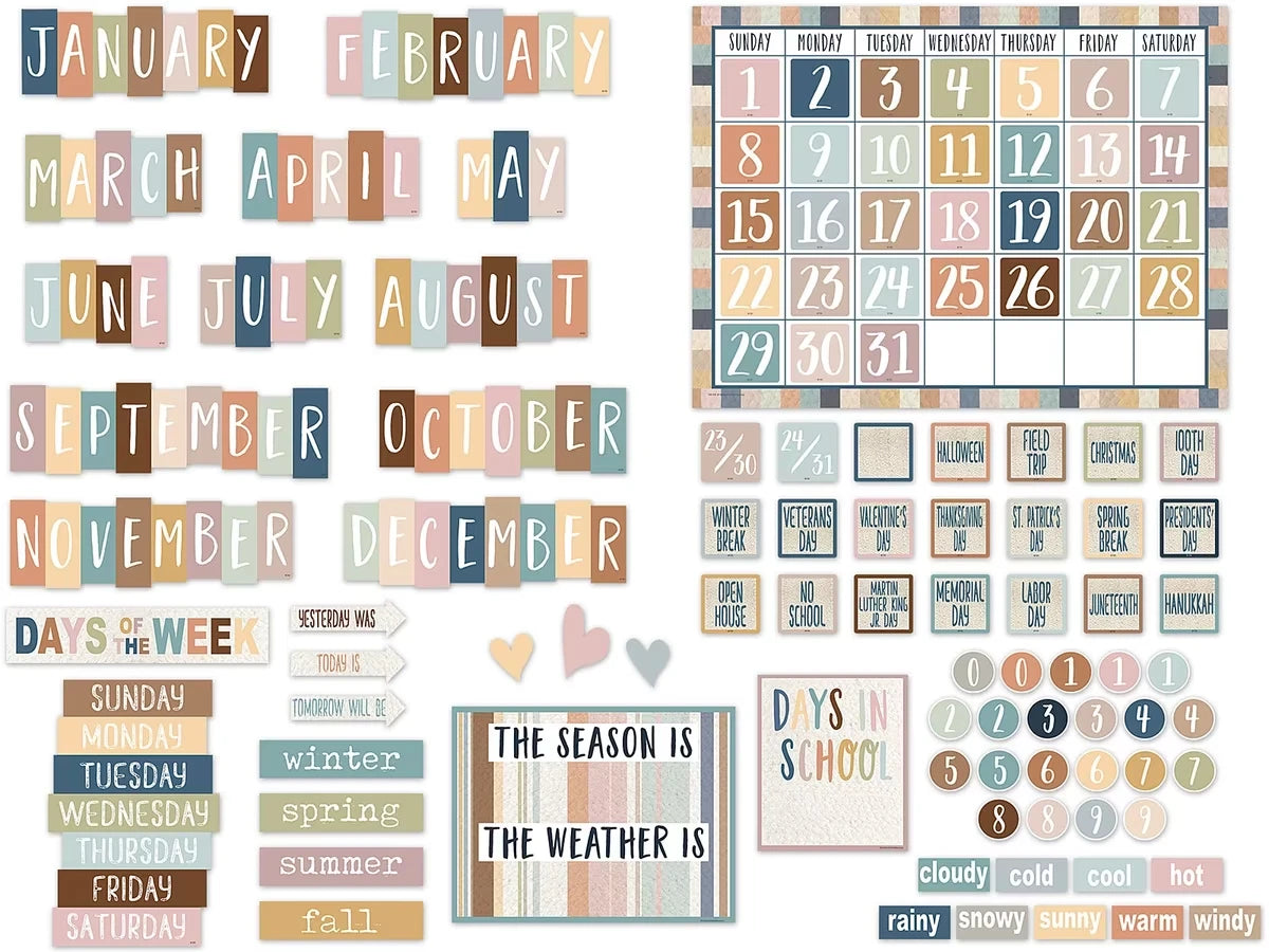 Everyone Is Welcome Calendar Bulletin Board Set - US 9845