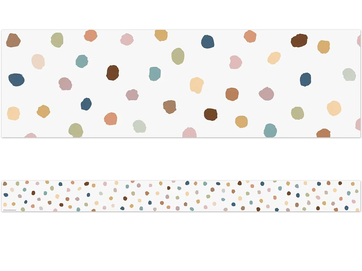 Everyone Is Welcome Painted Dot Border - US 8916