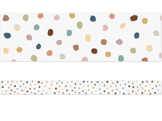 Everyone Is Welcome Painted Dot Border - US 8916