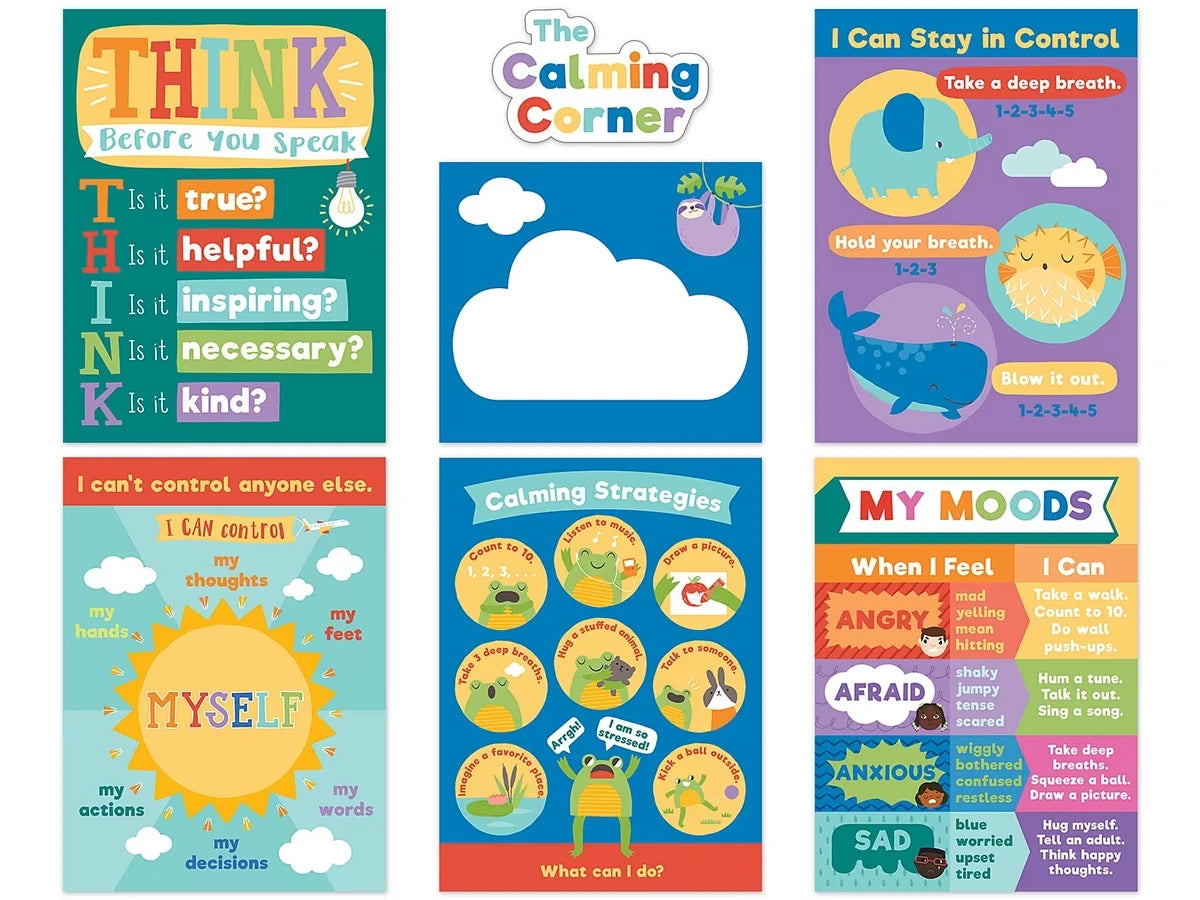 Social-Emotional Calming Strategies Bulletin Board Set - US 8907