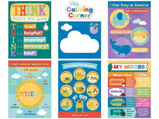 Social-Emotional Calming Strategies Bulletin Board Set - US 8907