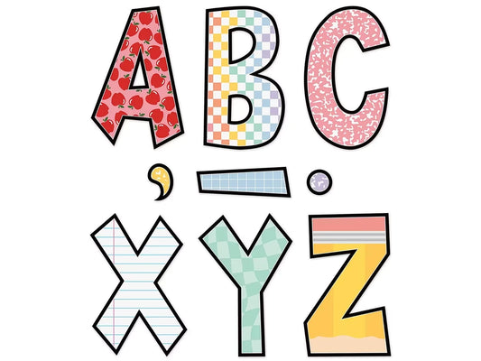Cool for School 7" Punch-Out Letters - US 9968