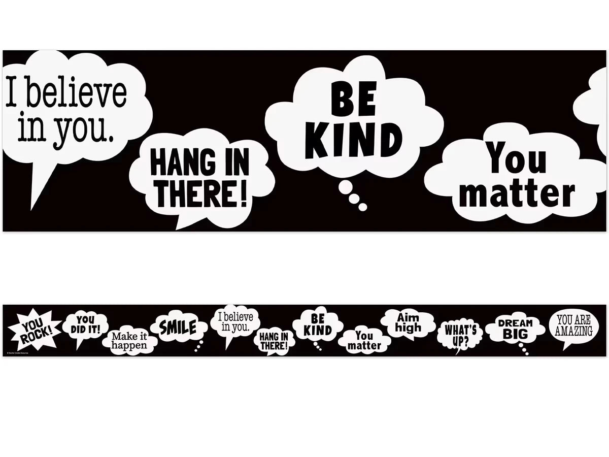 Go Wild Animals Speech Bubble Border - US 2665