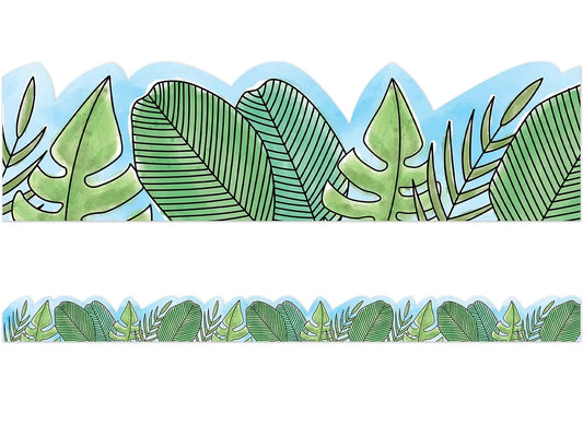 Safari Friends Jumbo Leaf Border - US 6453