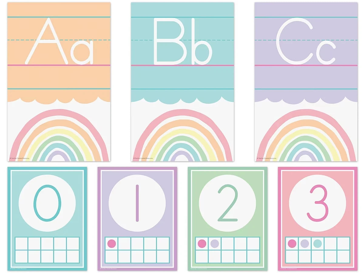 Pastel Pop Alphabet Card Bulletin Board Set - US 8590