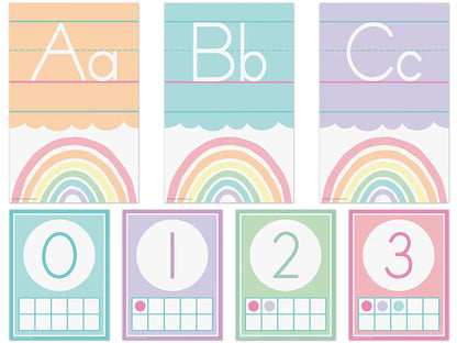 Pastel Pop Alphabet Card Bulletin Board Set - US 8590
