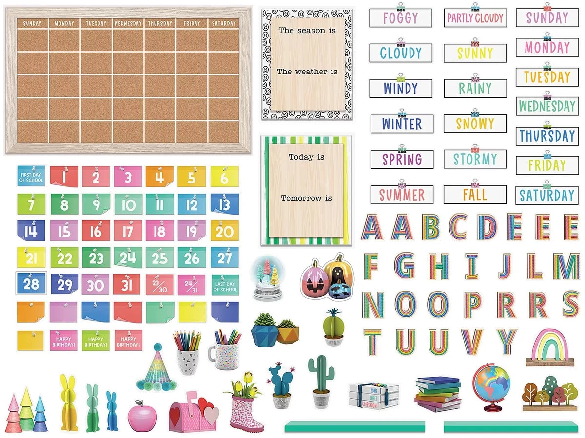 Creatively Inspired Calendar Bulletin Board Set - US 6135
