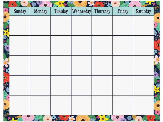 Wildflowers Classroom Calendar - US 9404