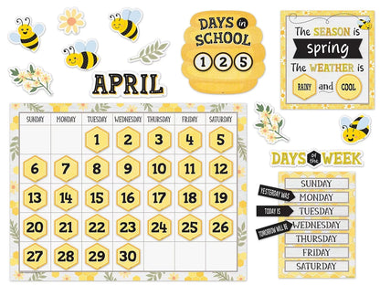 Buzzing Bees Calendar Bulletin Board Set - US 6033