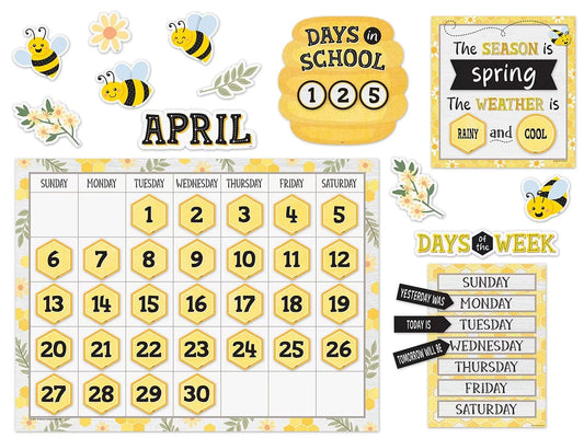 Buzzing Bees Calendar Bulletin Board Set - US 6033