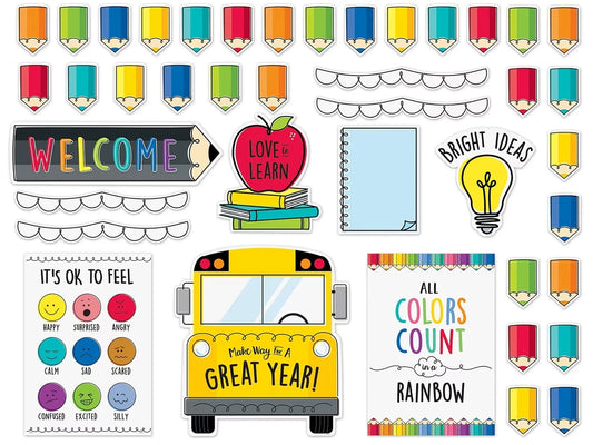 Ready for School Welcome Bulletin Board Set - US 1595