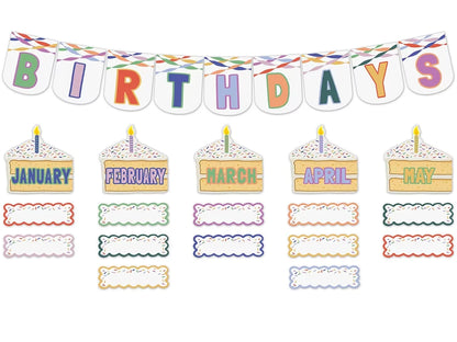 Color Crush Birthday Bulletin Board Set - US 8230