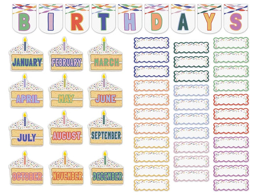Color Crush Birthday Bulletin Board Set - US 8230