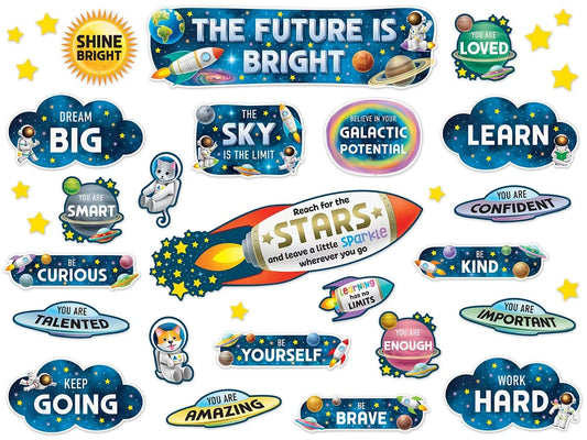 Outer Space Crew The Future Is Bright Bulletin Board Set - US 3962