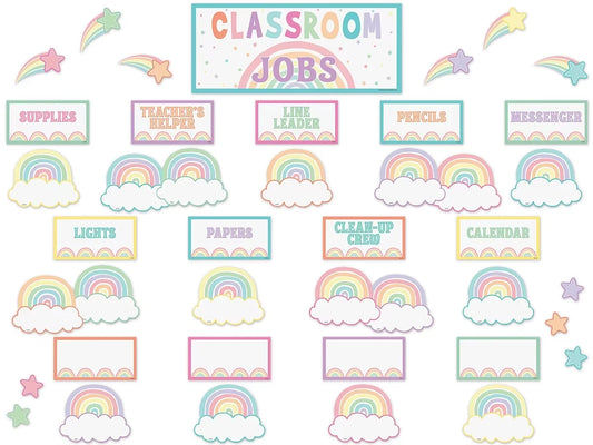 Pastel Pop Classroom Jobs Bulletin Board Set - US 6840