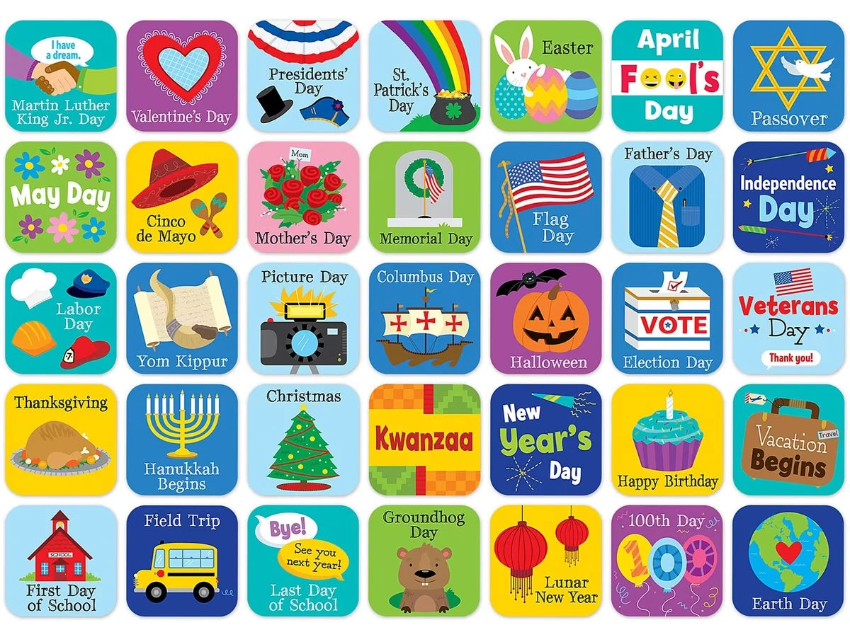 Holidays & Events Calendar Mini Accents - US 7300