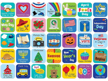 Holidays & Events Calendar Mini Accents - US 7300