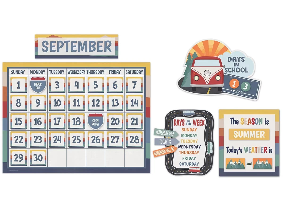 Moving Mountains Calendar Bulletin Board Set - US 9779