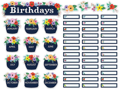 Wildflowers Birthday Bulletin Board Set - US 6932