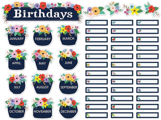 Wildflowers Birthday Bulletin Board Set - US 6932
