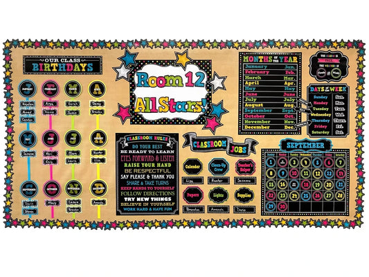 Chalkboard Brights 4" Punch-Out Letters - US 6381