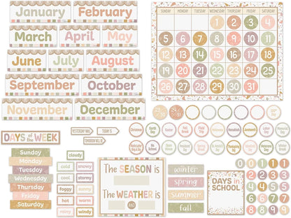 Terrazzo Tones Calendar Bulletin Board Set - US 2031