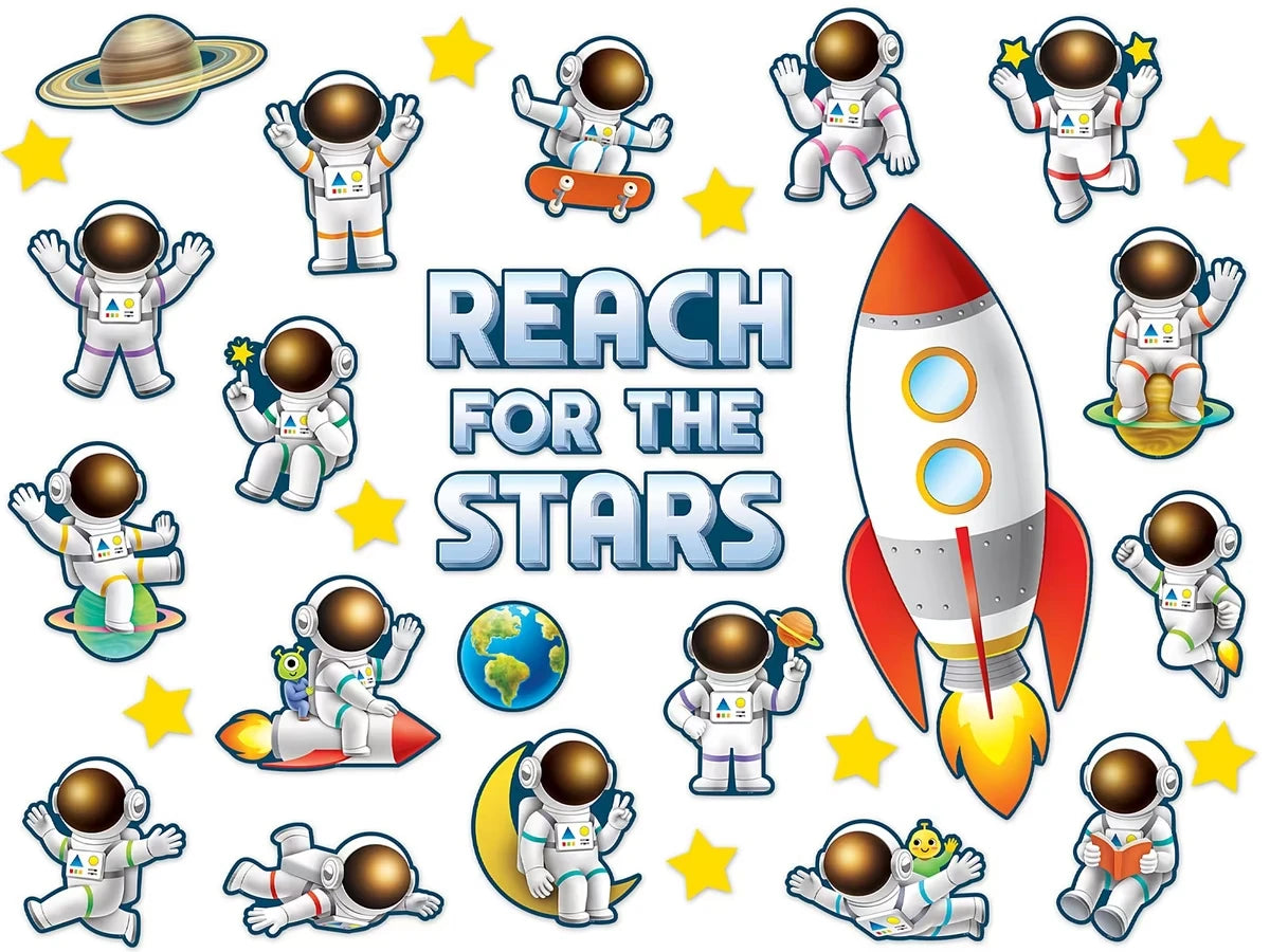Outer Space Crew Reach for the Stars Bulletin Board Set - US 8705
