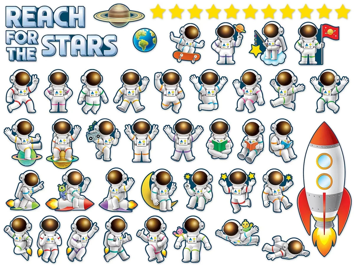 Outer Space Crew Reach for the Stars Bulletin Board Set - US 8705