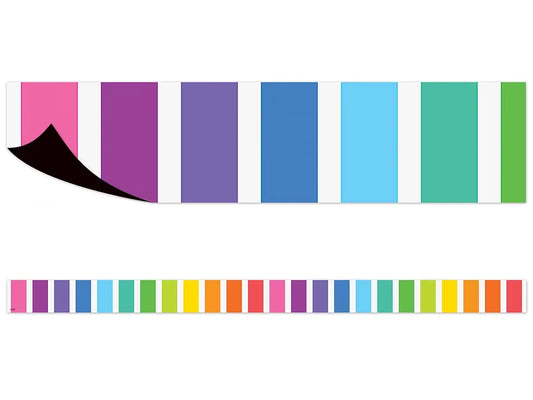 Rainbow Striped Magnetic Border - US 9915