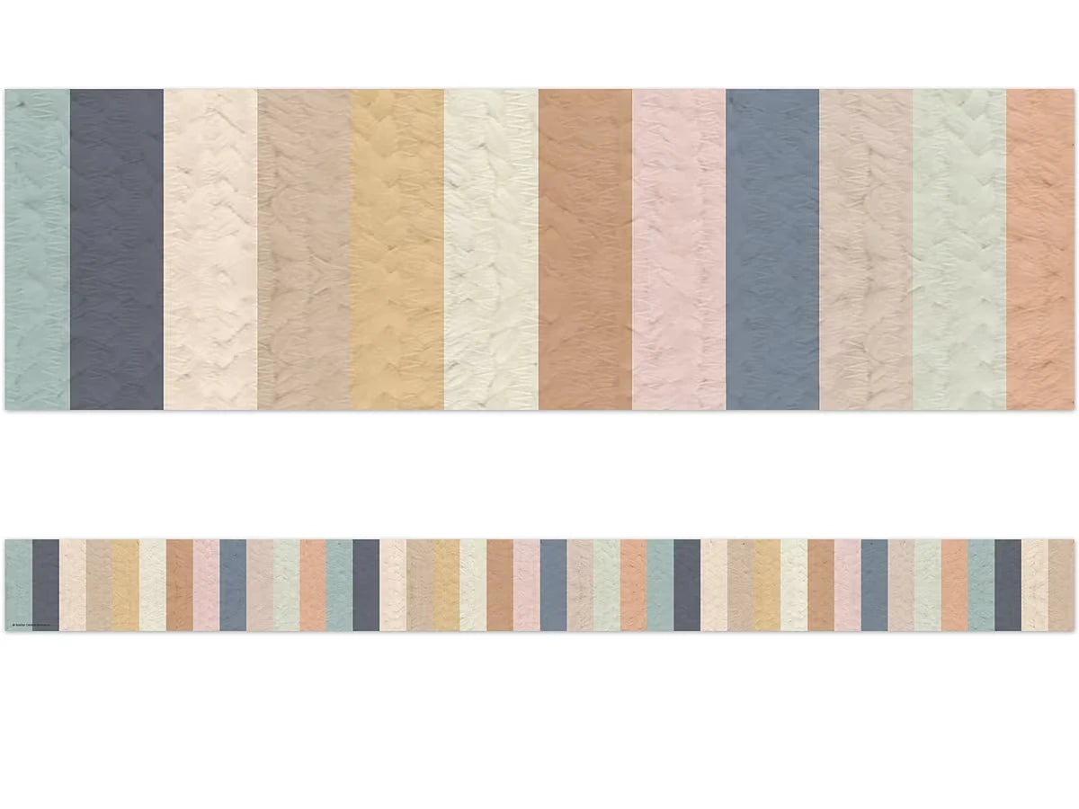 Everyone Is Welcome Woven Striped Border - US 6601