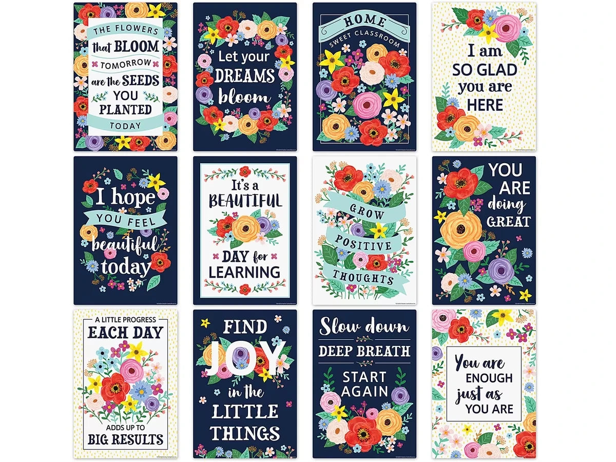 Wildflowers Motivational Small Poster Pack - US 7417