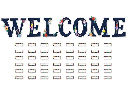 Wildflowers Welcome Bulletin Board Set - US 9379