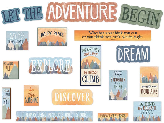 Moving Mountains Motivational Bulletin Board Set - US 2687