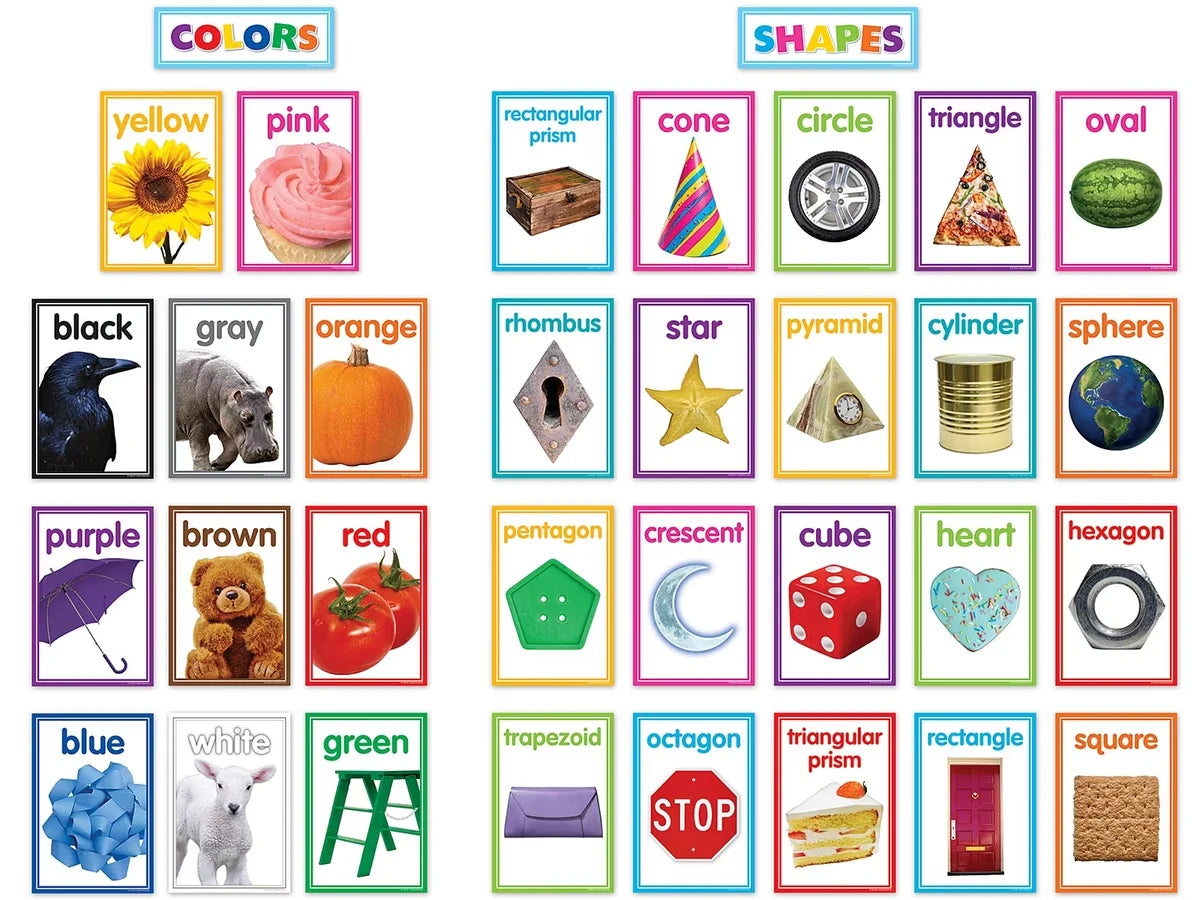 Color & Shape Photo Card Bulletin Board Set - US 9346