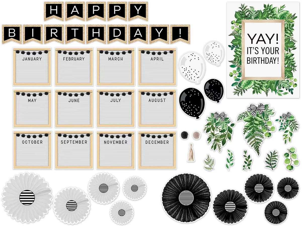 Simply Boho Birthday Bulletin Board Set - US 5205