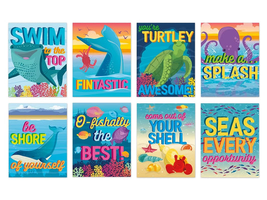 Seas the Day Motivational Poster Pack - US 5152