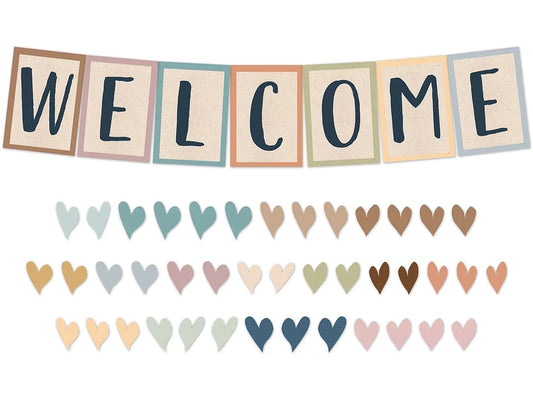 Everyone Is Welcome Pennant Bulletin Board Set - US 3829
