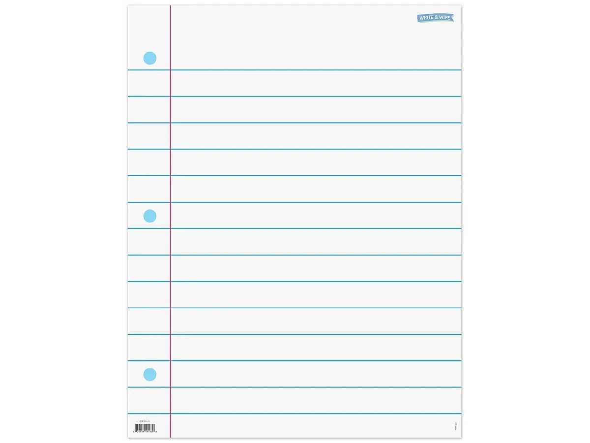 Write & Wipe Notebook Page Poster - US 5808