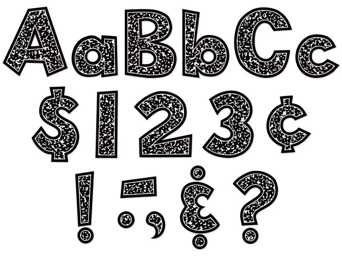 Cool for School 4" Punch-Out Letters - US 8585