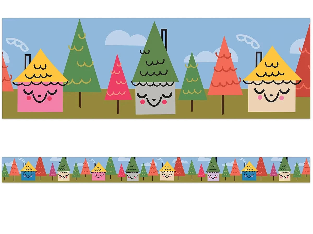 Fairy Tale Forest Village Border - US 5999