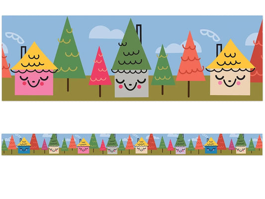 Fairy Tale Forest Village Border - US 5999